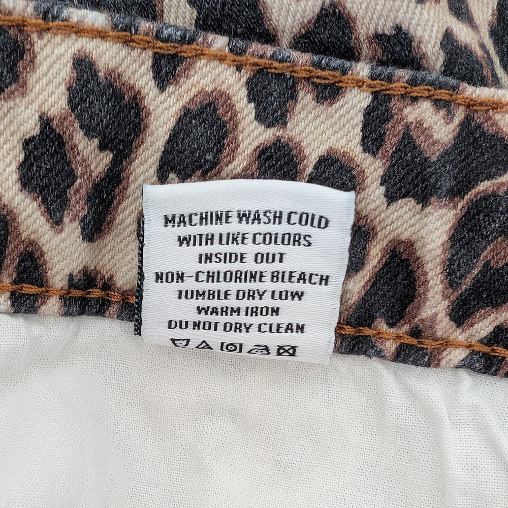 Rails Leopard-Print Denim Mini Skirt Size 28 ๐ - Picture 6 of 9
